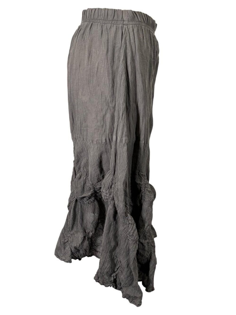 Vintage Dress To Kill Y2K Euro Crinkle Gauze Bubble Ruffle Midi Skirt Size 1 - Picture 3 of 11